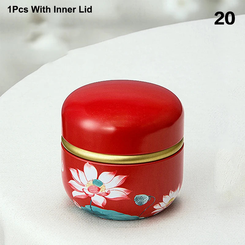 CMSmall Portable Storage Boxes Tea Caddy Box Containers Candle Cans Zpaxo 20
