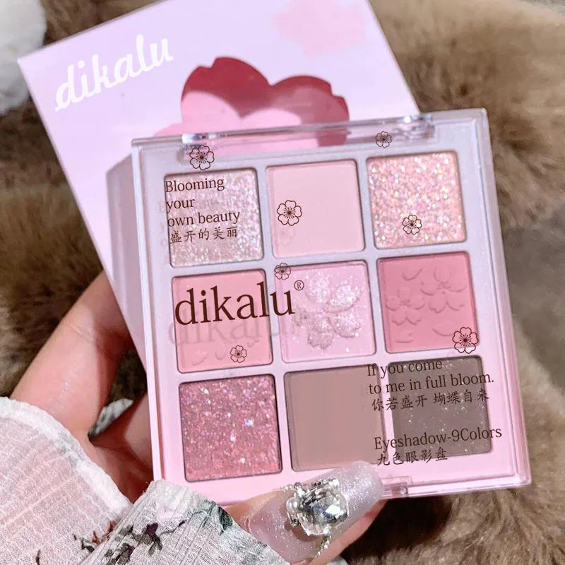 18 Colors Blocking Eyeshadow Palette Korean Makeup Summer Ice Cream Zpaxo 9 Color