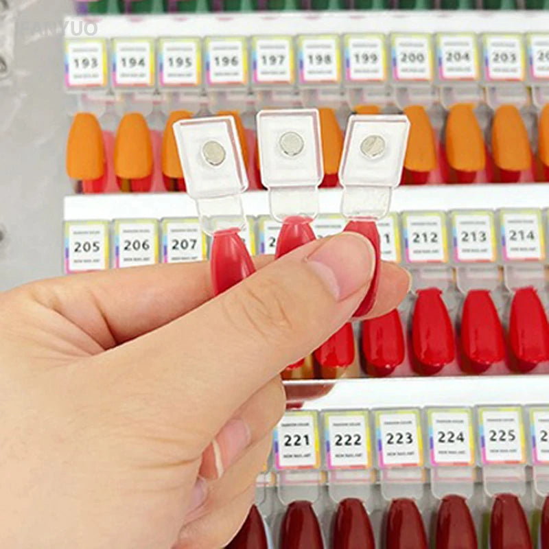 120 180 240Colors Magnetic Nail Art Swatch Book Manicure Test Zpaxo