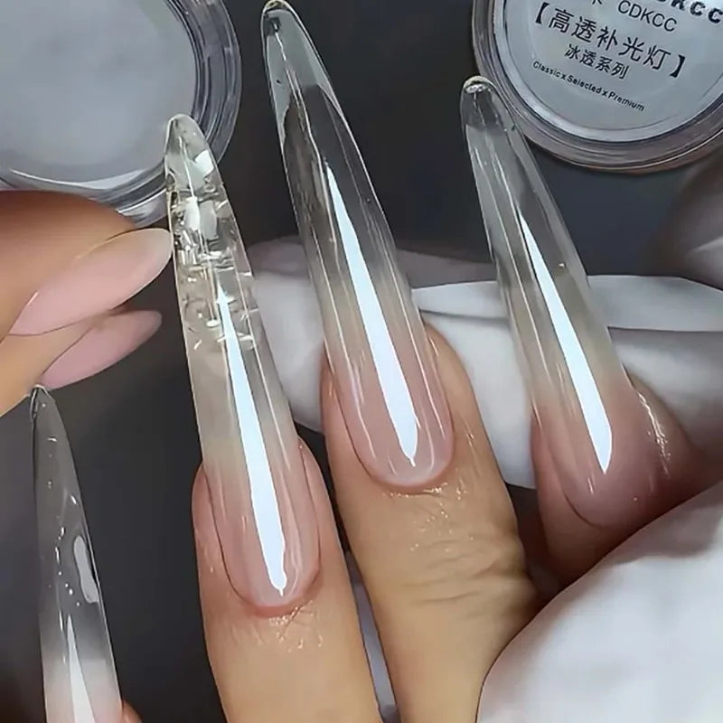 Nail Mirror Bright Plating Aurora Chrome Powder High Gloss Moonlight Pearl White Nail Art Rubbing Powder Manicure Pigment Decor Zpaxo