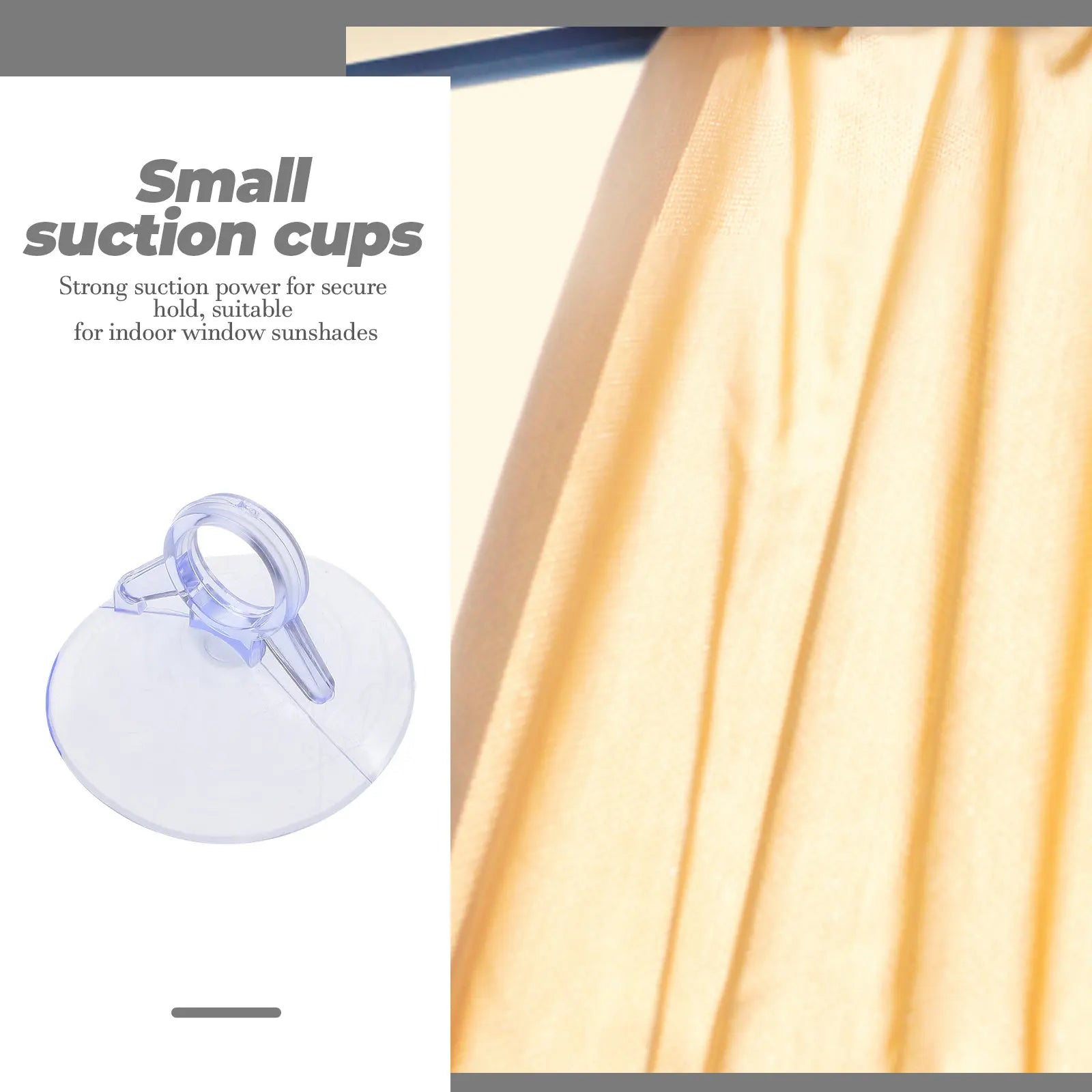 100Pcs Windshield Sunshade Suction Cup 4.5cm Small Compact Strong Adhesive Sucker for Car Shade Glass Table Top Bathroom Wall Zpaxo