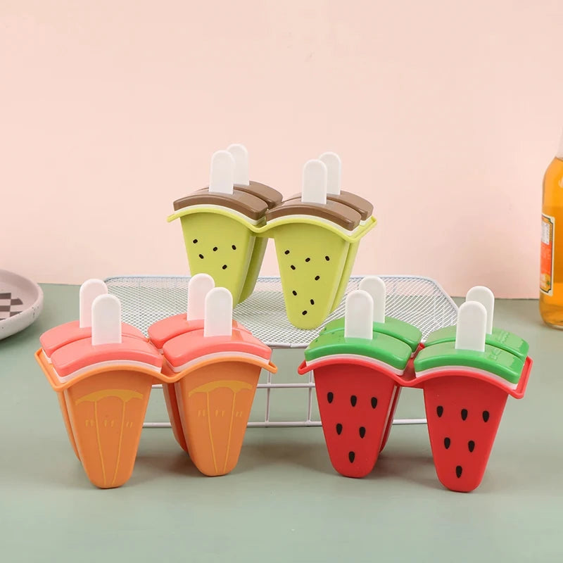 Grid Ice Cream Mold Fruit Shaped Covered Creative DIY Kitchen Making