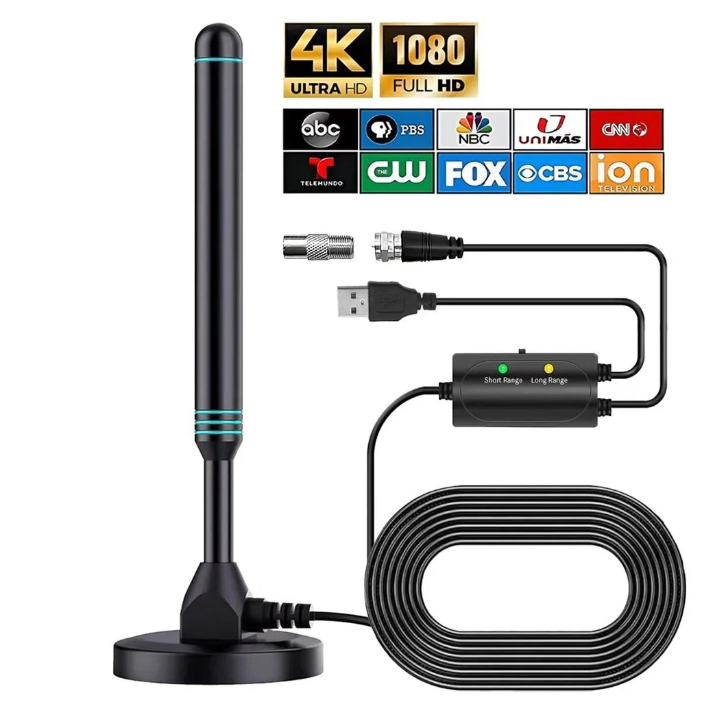 Explosions High-Definition Digital TV Antenna with Adjustable Universal Amplifier Indoor Outdoor Switch UHF TV Antenna Zpaxo