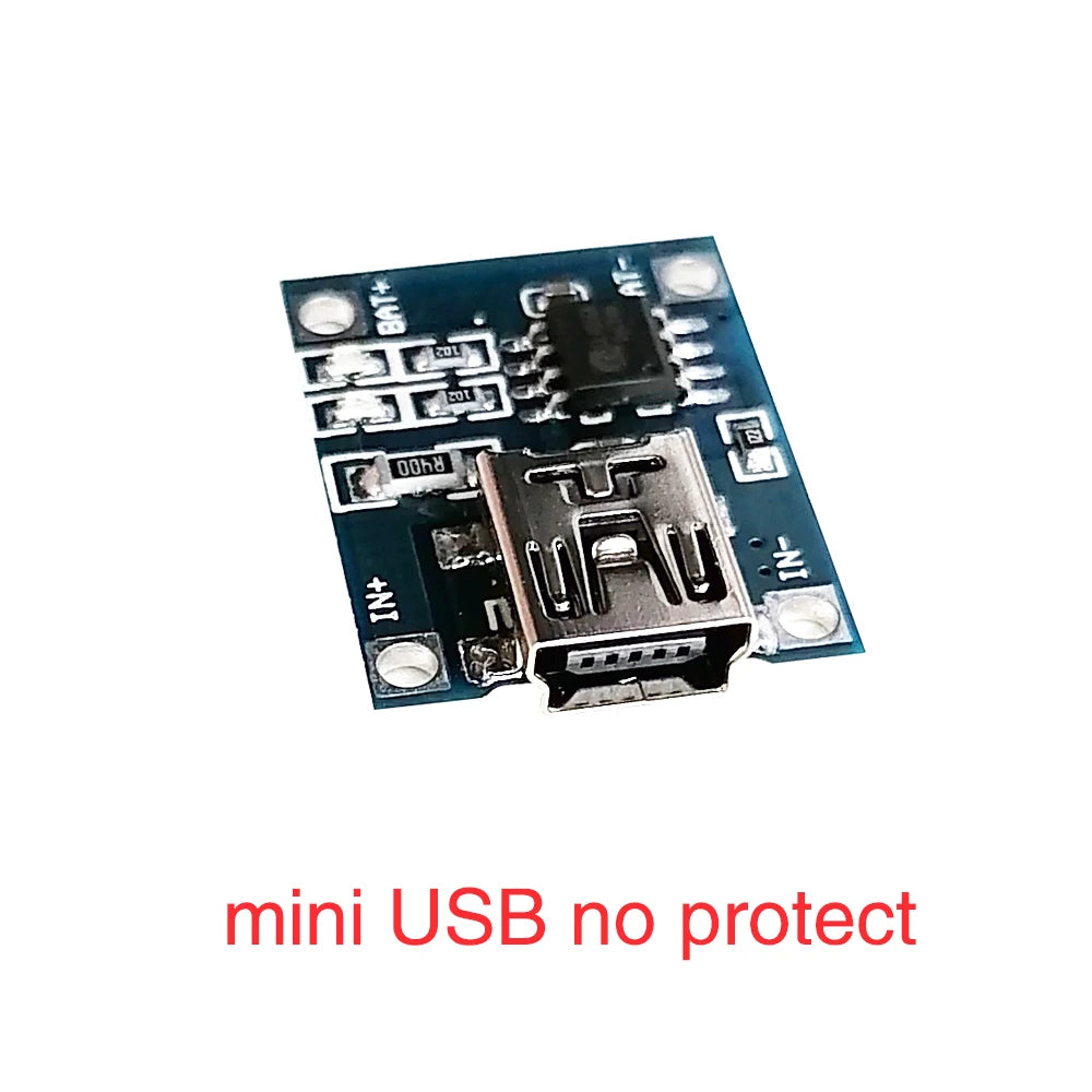 TP4056 5V 1A 18650 Lithium Battery Charger Module Charging Board with Protection Micro USB Type-C Battery Charger Board Module Zpaxo