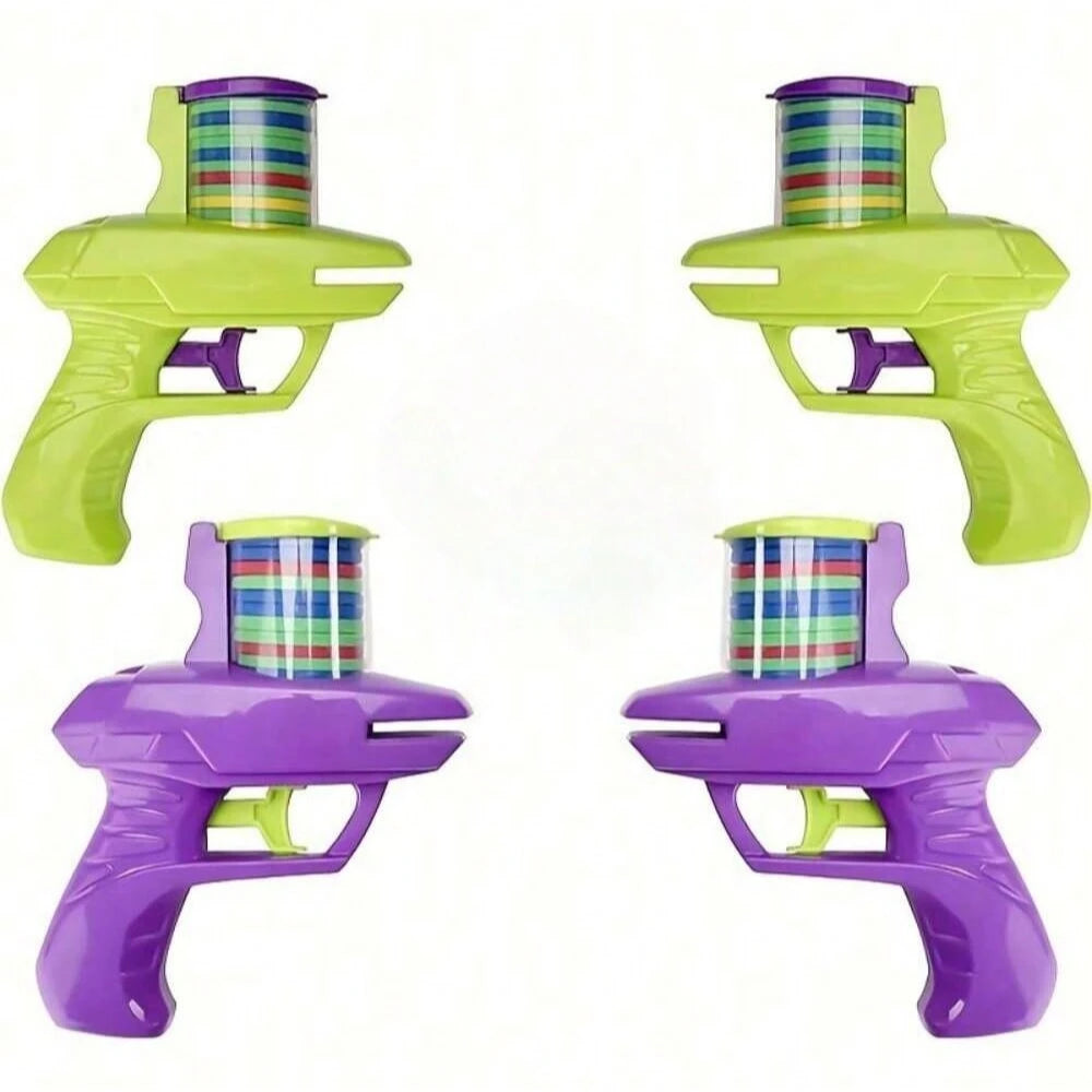 Foam Disc Launcher Flying Handheld Shooter Indoor Shooting Game