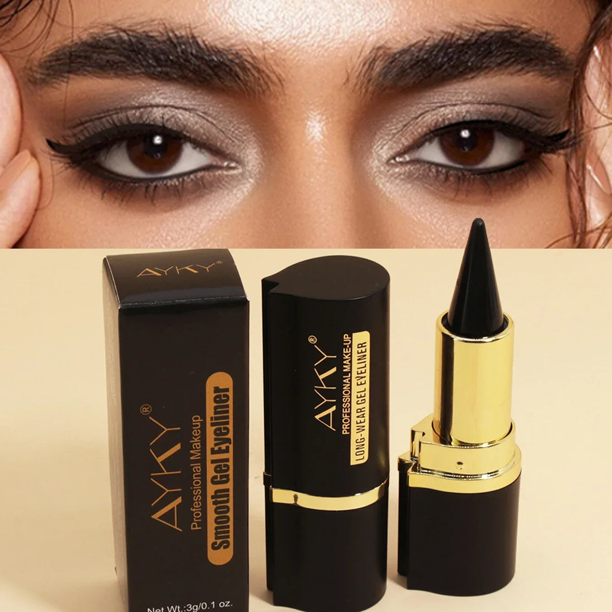 Waterproof Matte Eyeliner Gel Fast Drying Smudge Proof Long Lasting Zpaxo