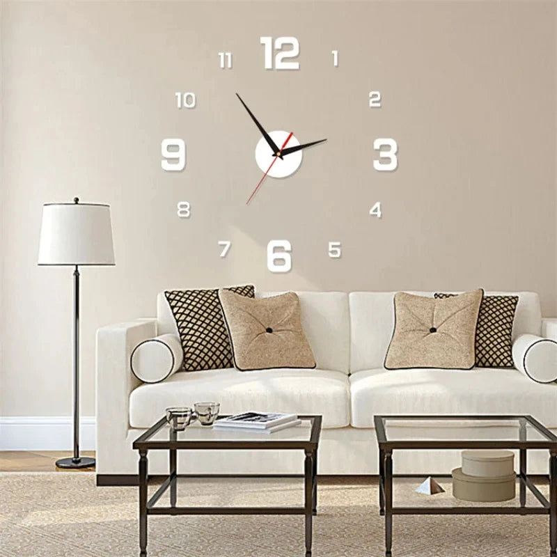 Luminous Digital Clock DIY Stereoscopic Wall Silent Living Room