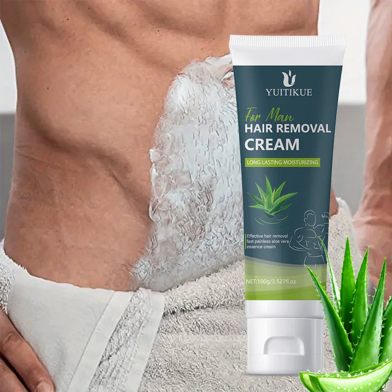 YUITIKUE Men's Hair Removal Cream – Sensitive Skin, 100g Hair Removal Cream Zpaxo
