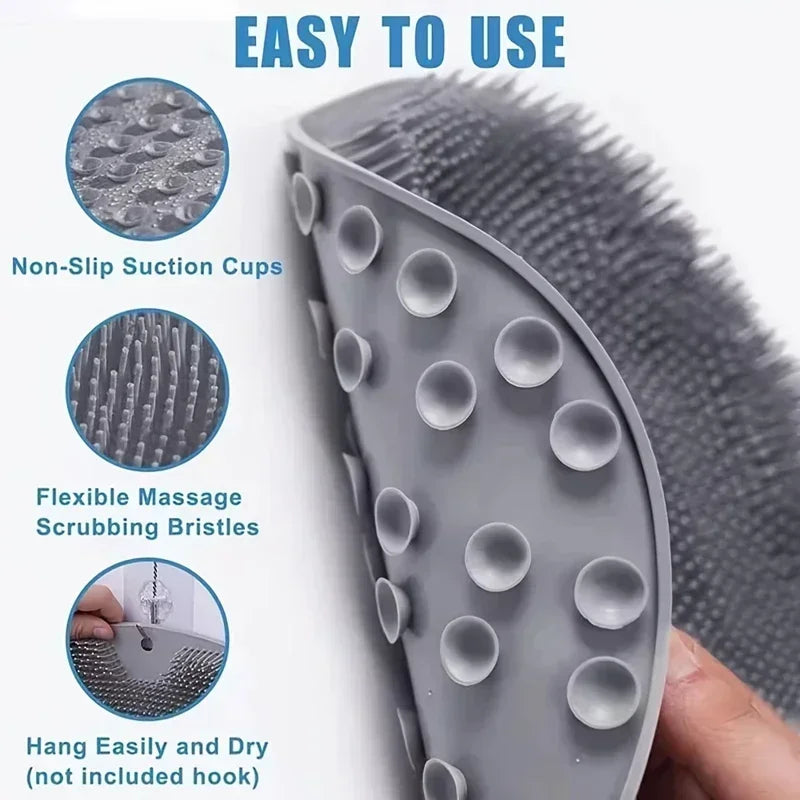 1pcs Lazy Back Rub Artifact Wall Rub Mud Bath Brush Rub Artifact Back Dont Ask for Help Bath Towel Painless Rub Foot Pad Zpaxo