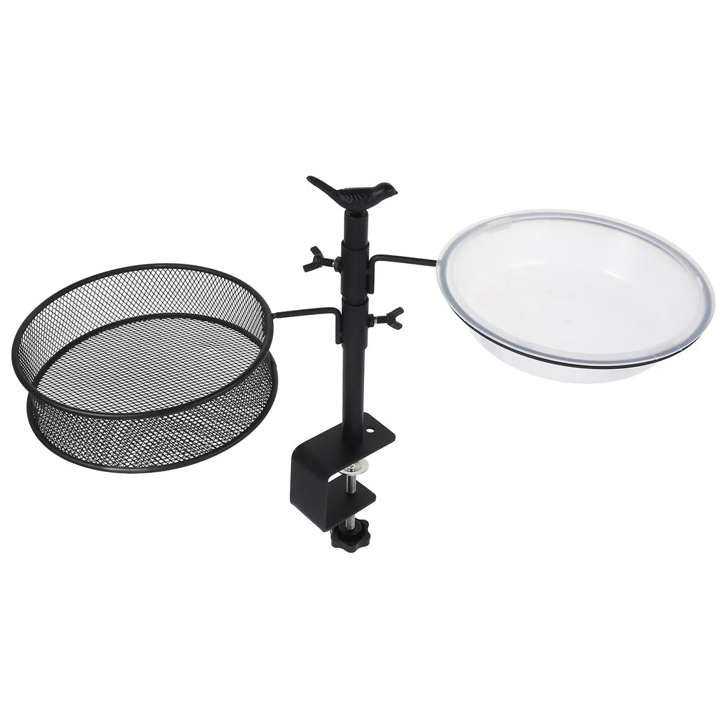 Detachable Bird Feeder Hanger Bath Stand Feeding Station Outdoor Deck