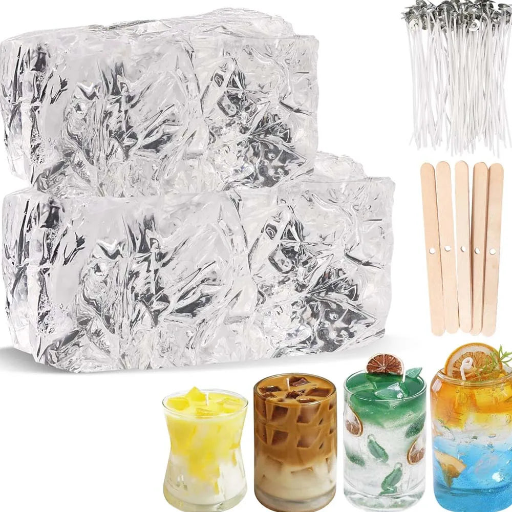 200G Clear Wax for Candle Making Set Kits-DIY Aromatherapy Candle Making Gel Raw Materials, Birthday Christmas Gift Decoration Zpaxo