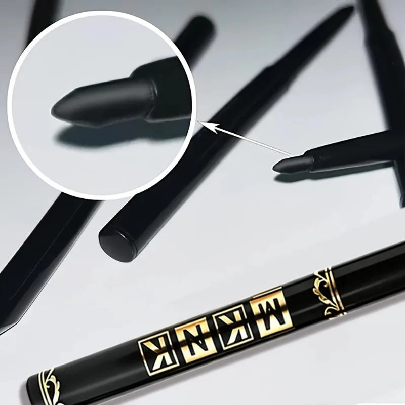 1-12pcs Waterproof Black Eyeliner Pencil Smudge-Proof, Easy Twist Application Eye Gel for Beginner-Friendly Bold Punk Eye Makeup Zpaxo