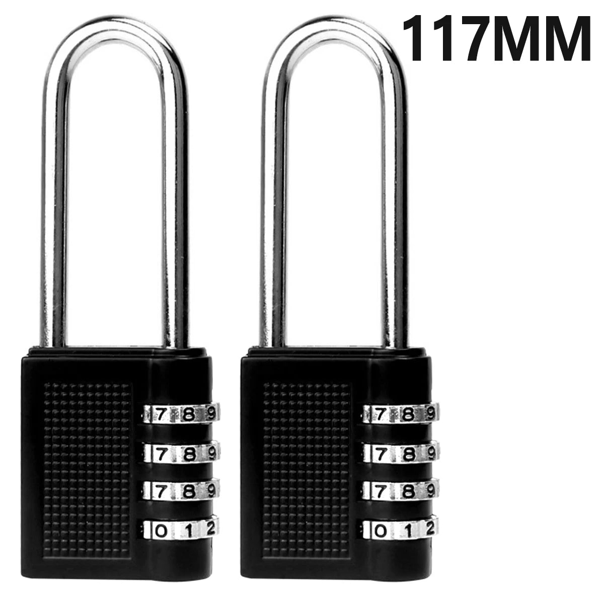 Zinc Alloy Padlock Digit Locker Lock Weatherproof Lock Americanism Outdoor Mechanical Lock For School Gym Locker/FenceHasp Secur Zpaxo 2pcs 1