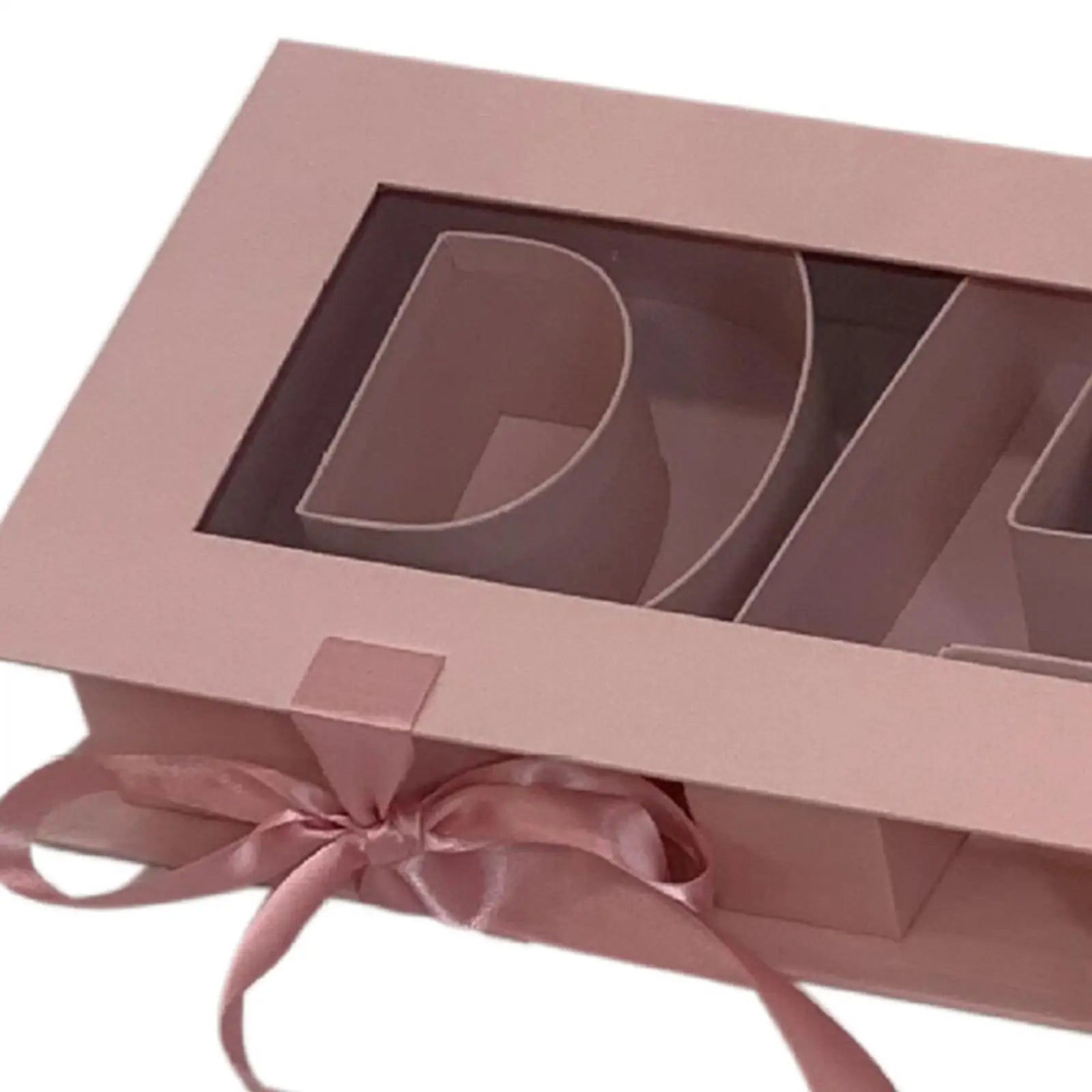 Dad Letter Shaped Empty Flower Box Father's Day Floral Packaging for Celebrations Parties DIY Decor Valentines Anniversary Zpaxo