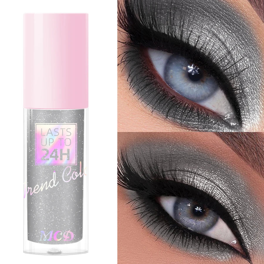 Metallic Waterproof Eye Shadow-high Shine Long-lasting Smudge-proof