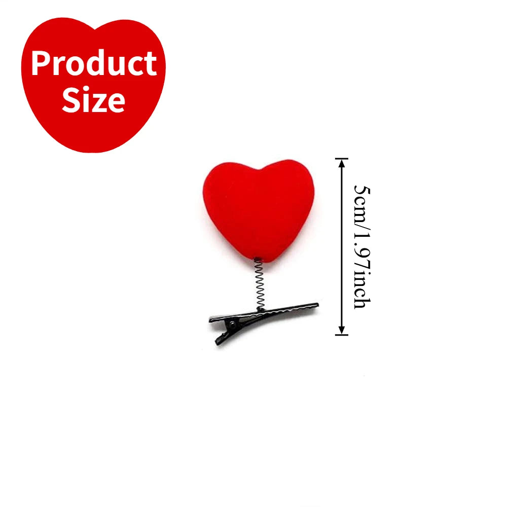 Heart Hair Clips – Dainty Metal Barrettes | Coquette Y2K Style