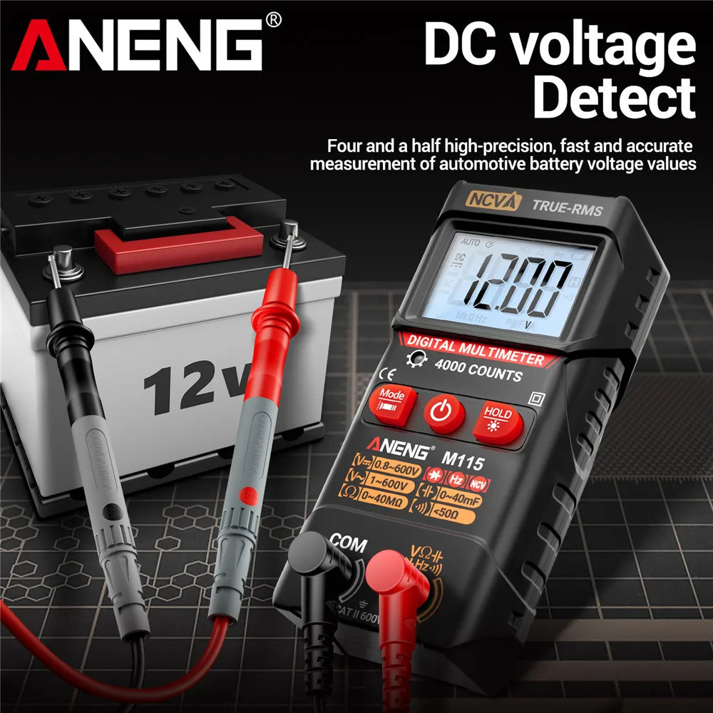 Mini Digital Multifunctional Detector ANENG M115 Electrician Tester