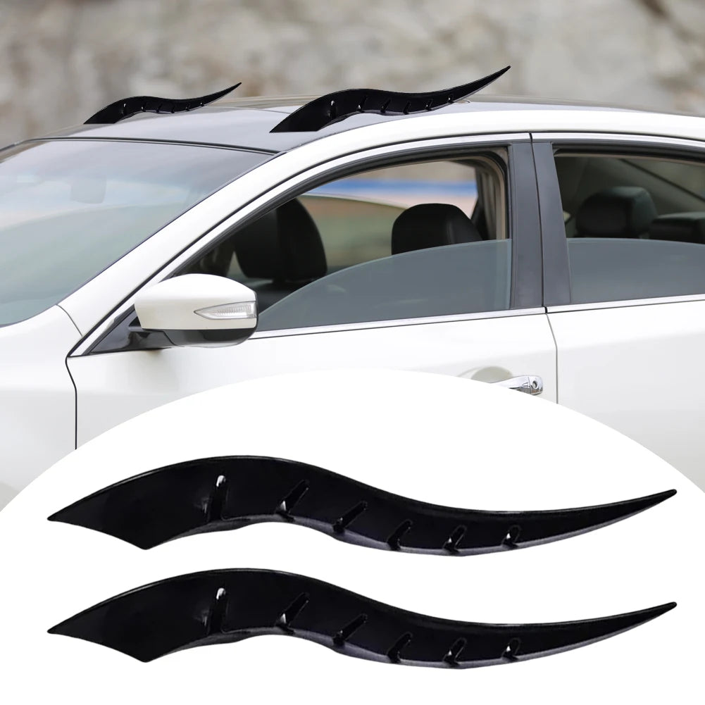 1 Pair Fantasy Creative Auto Roof Ornament Dragon Horn Shaped Car