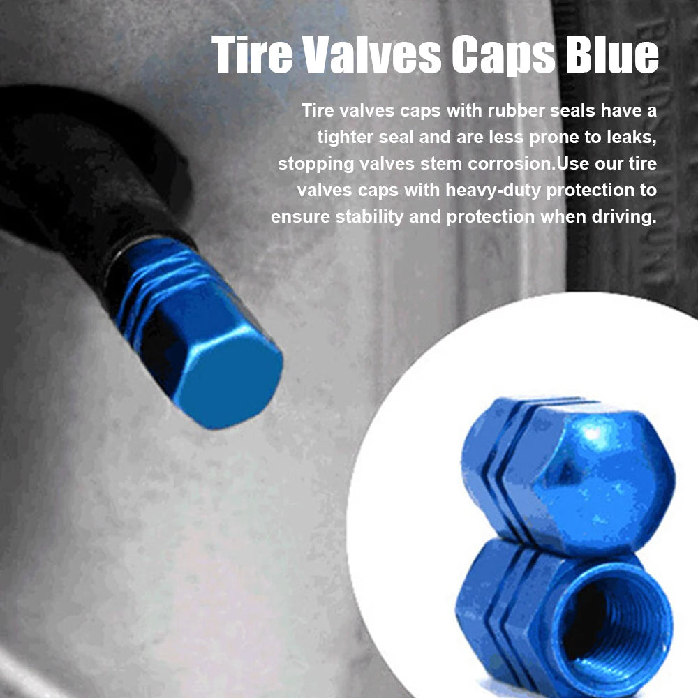 Aluminum Tire Valve Stem Caps – Universal Car, Bike & Truck Fit