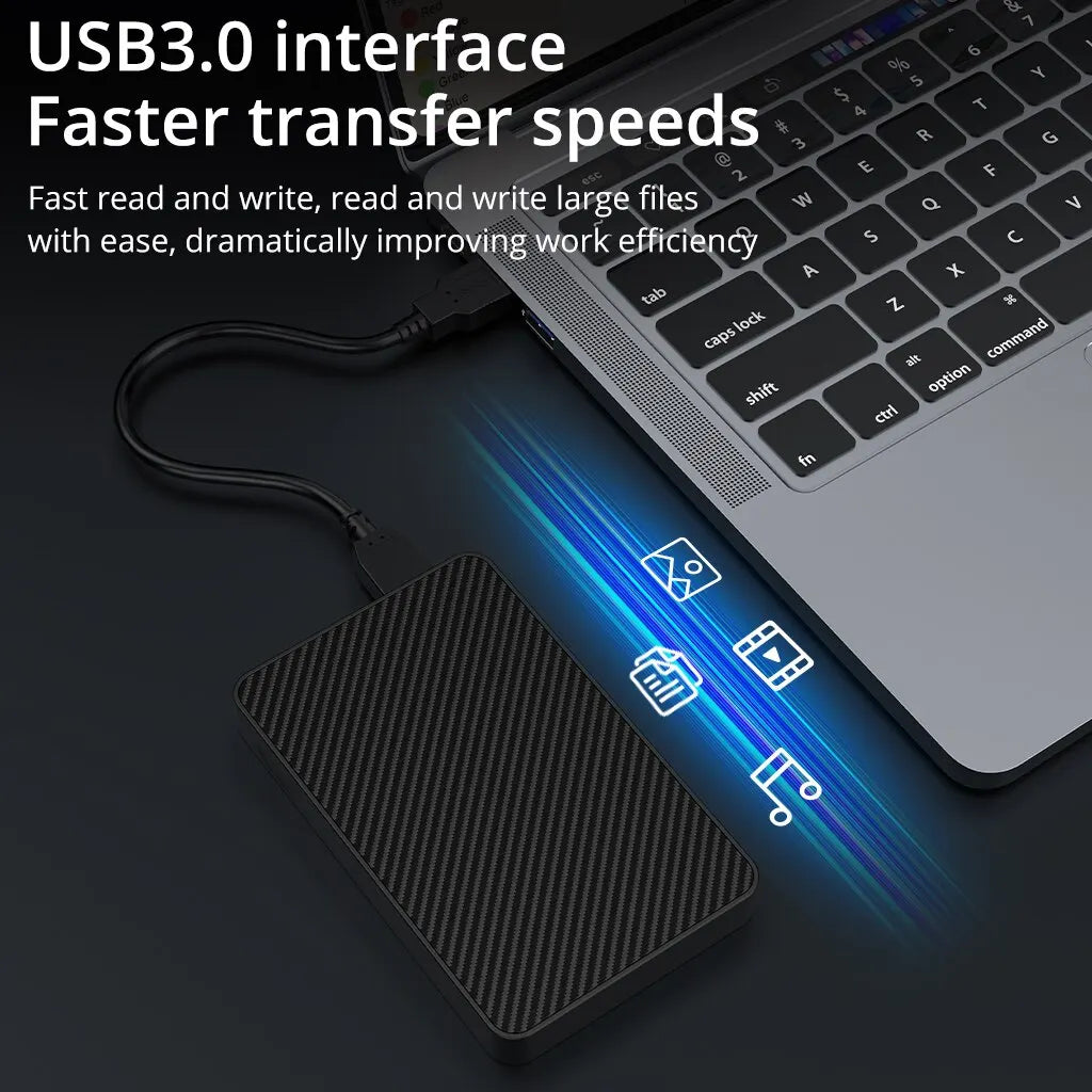 External Hard Drive 2.5 Portable Hard Drive HDD 250GB 320GB 500GB 1TB USB3.0 for Desktop PC Laptops Gaming Consoles TV PS5 Xbox Zpaxo