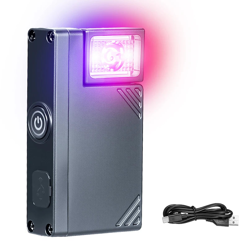 Mini COB LED Keychain Flashlight – USB-C Rechargeable 600 Lm