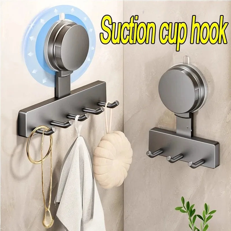 Reusable Suction Cup Bathroom Towel Hooks Adhesive Wall Hook Shower Hook Household Daily Storage Organizer for Damp Bathroom Zpaxo