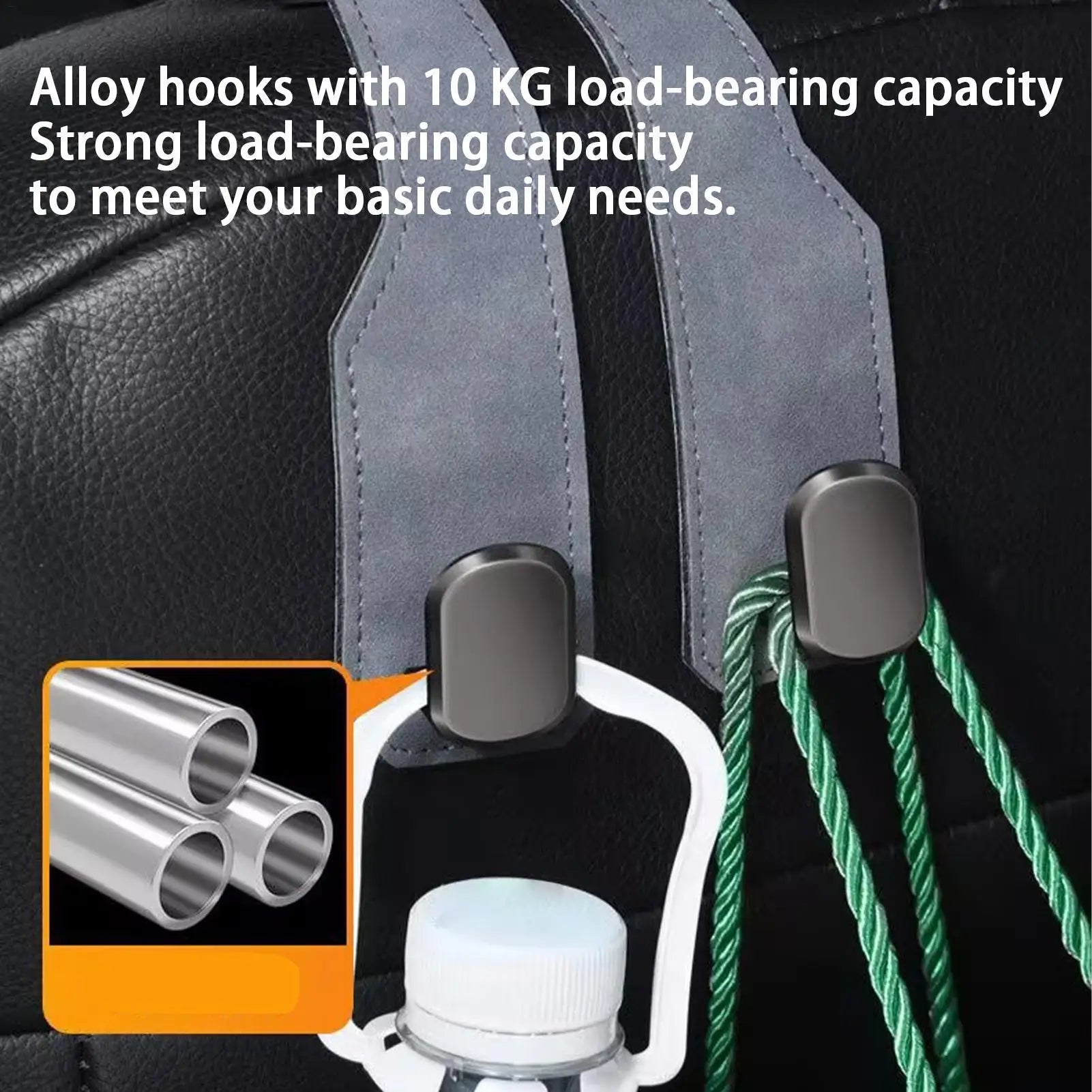 Car Headrest Hooks Hanger Multipurpose Adjustable for Bags Seat Back Organizer Holder Clips Auto Fastener Car Headrest Hook Zpaxo