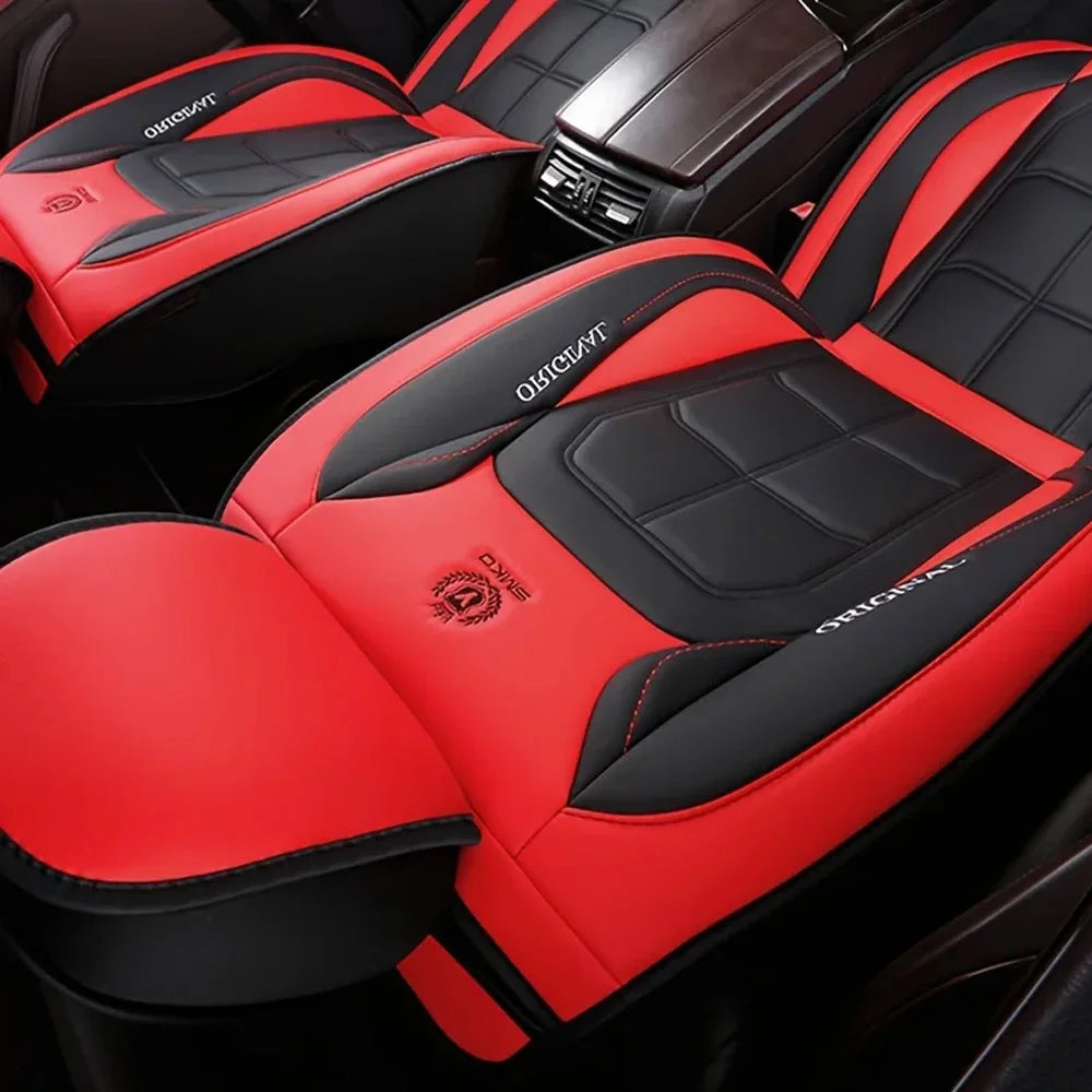1/2PCS Universal PU Leather Set Car Seat Covers Full Surround Protection Easy Installation & Maintenance Front Car Seat Covers Zpaxo