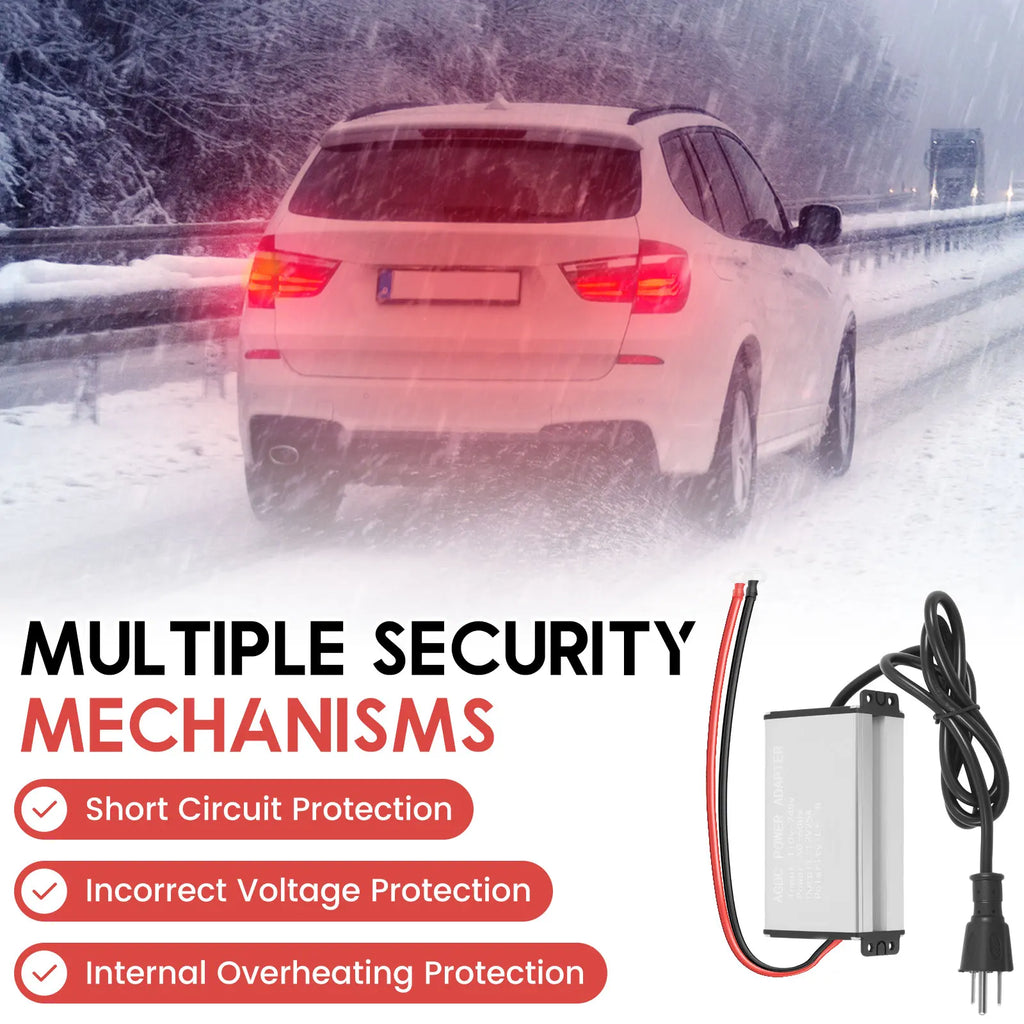 110V-245V to 12V Power Converter Adapter Diesel Heater Convert Multiple Safety Mechanism Power Supply Transformer Adapter Zpaxo