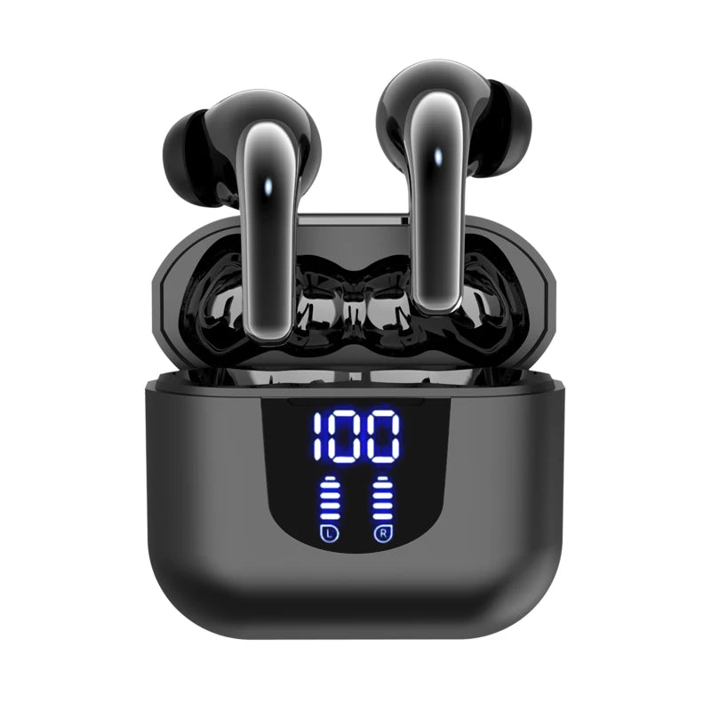 Headphones True Wireless Earbuds 60H Playback Ear Buds Charging Case Zpaxo black China Mainland