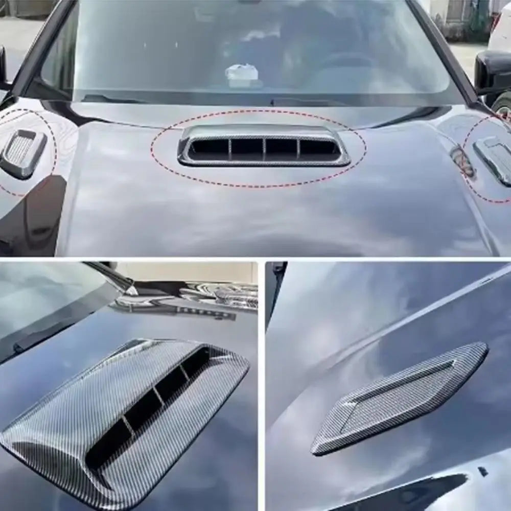Auto Exterior Car Air Flow Intake Hood Carbon Fiber Reliability Zpaxo