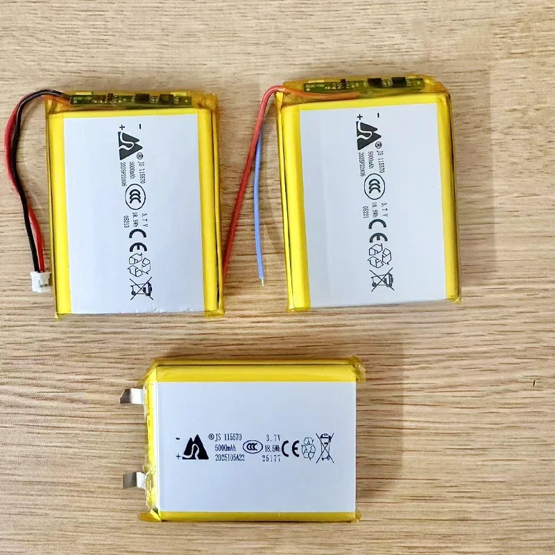 Brand New 115570 3.7V Lithium Polymer 5000mAh Soft Package Battery for Equipment Electronic Equipment Tablet DVD Batteries Zpaxo