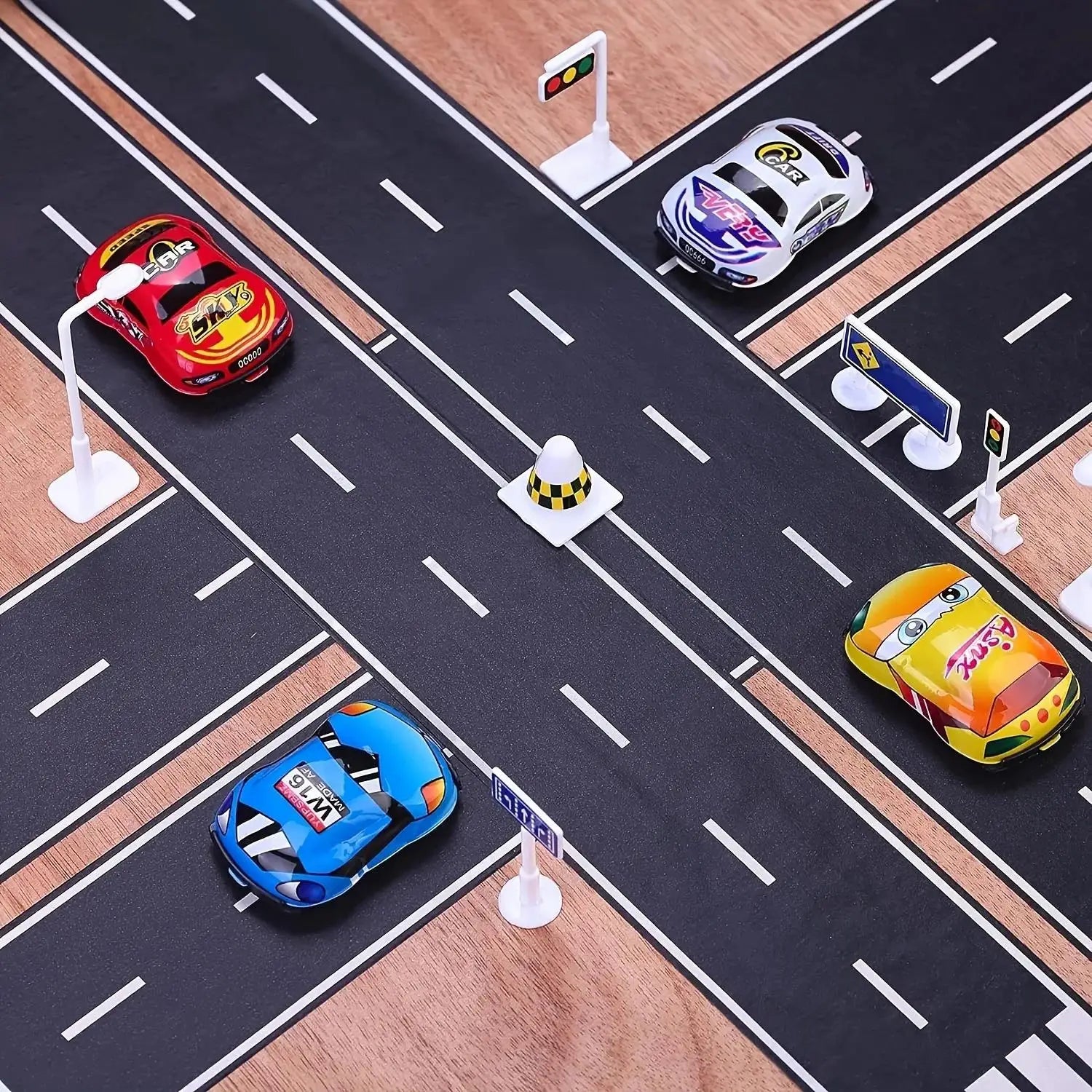 5m Black Roadway Tape Black Road Stickers Tape Residue Free Car Road Track Tape For Kids Birthday Party Racing Party Decorations Zpaxo