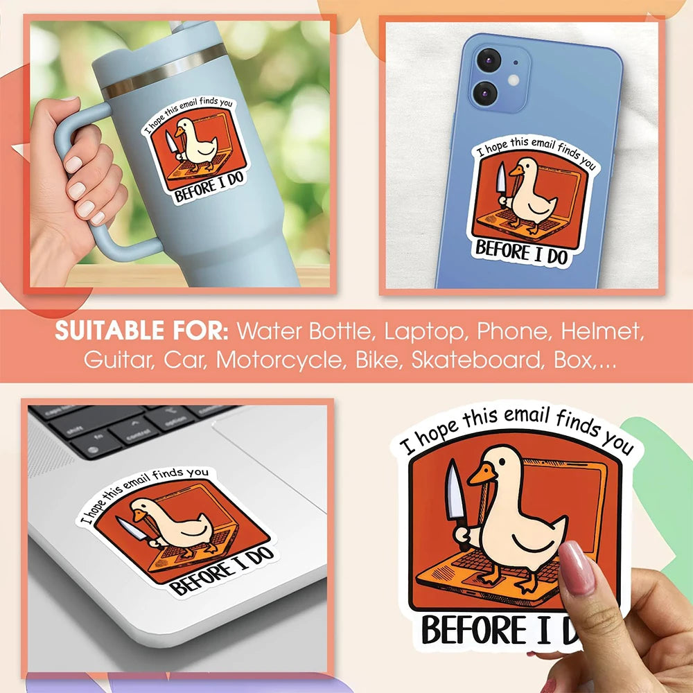 Outside I Skrrt But Inside I Hurt Raccoon Driving Sticker Waterproof Vinyl Sticker Decal for Laptop Water Bottle Phone Car Zpaxo