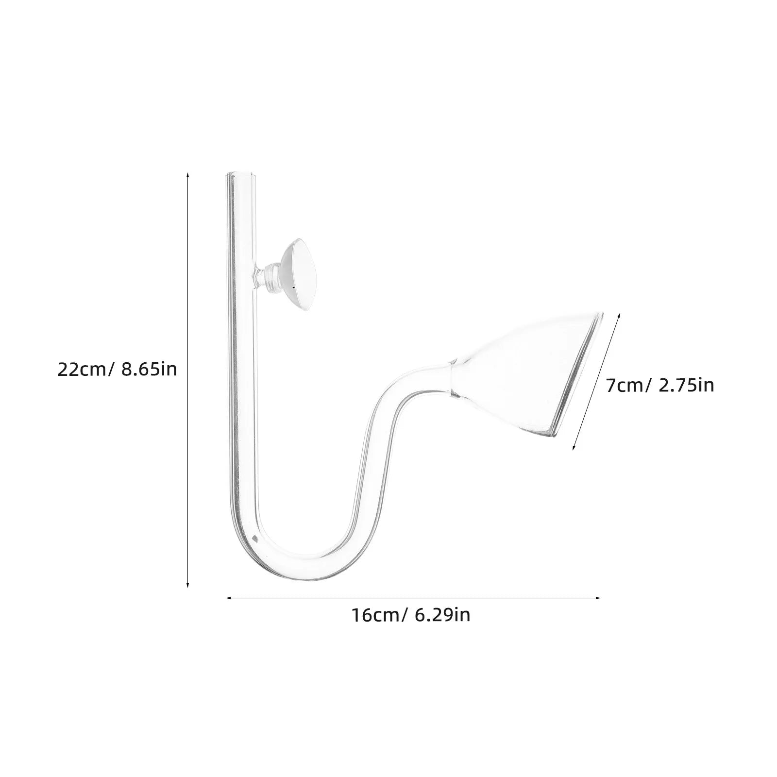 Aquarium Water Changer Glass Cylinder Flow Control Tank Cleaning