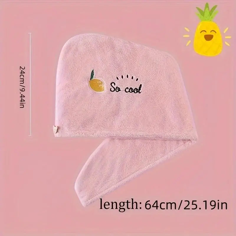 Quick-drying microfiber hair towel & shower cap headscarf, super absorbent unisex, soft polyester nylon. Zpaxo