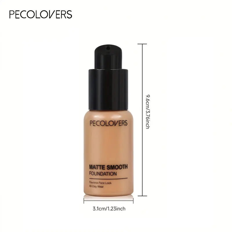 1PC High‑Coverage Hydrating Liquid Foundation, Matte Oil Control Color‑Correcting Concealer, Waterproof Long Lasting Zpaxo