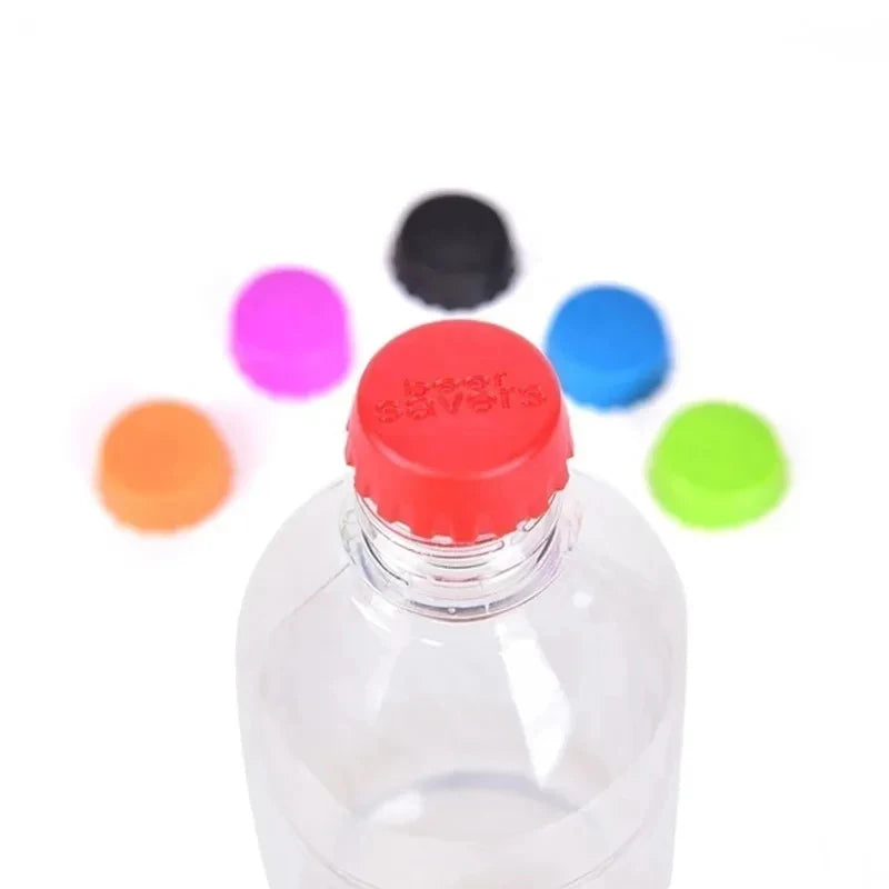 Silicone Bottle Caps – Reusable Beer, Wine & Sauce Savers