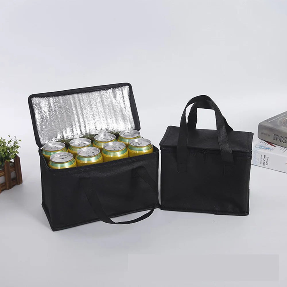 Portable Lunch Cooler Bag Folding Insulation Picnic Ice Pack Food Thermal Bag Drink Carrier Insulated Bags Beer Delivery Bag Zpaxo
