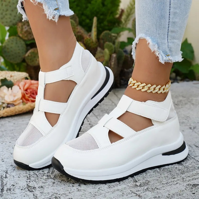 Sporty Women's Sandals Summer Thick Bottom Breathable Hollow Out