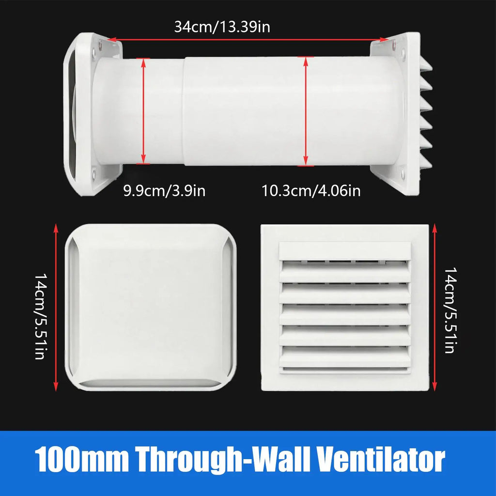 Passive Air Vent Through Wall Exhaust Inlet Airflow Ventilation Home