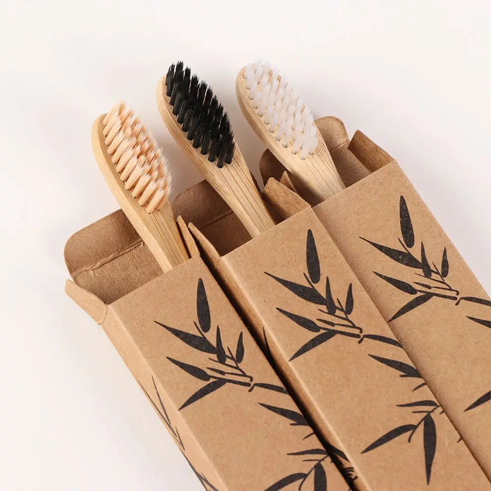 Adult Oral Care Wooden Bamboo Toothbrush Teeth Brush Soft Fibre Hair Zpaxo