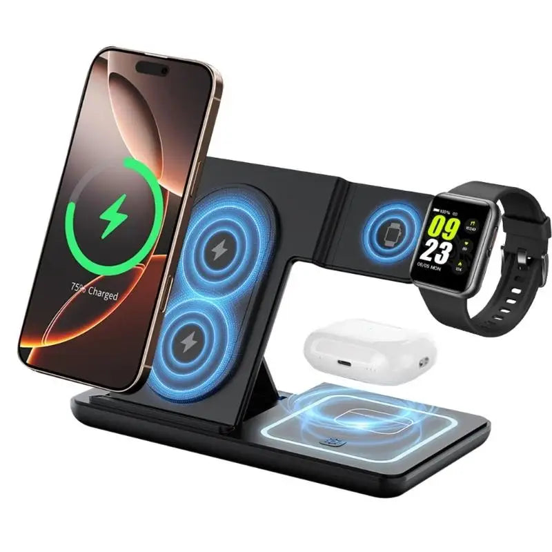 Y1UB 1 Wireless Charging Desk Stand Space Saving S24 S23 Watch