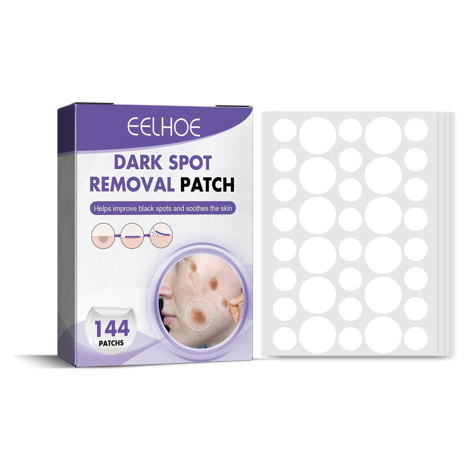 Jaysuing Dark Spot Correcting Patches | Acne & Melasma Cover Dark Spot Patches Zpaxo 144pcs Boxed