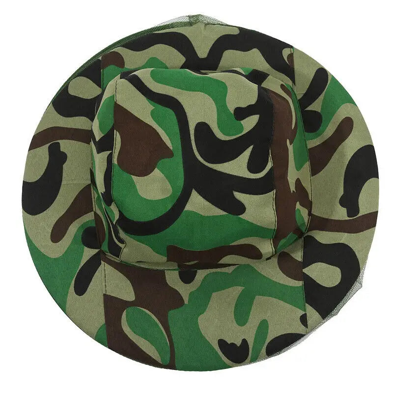 Universal Protective Mask Camouflage Hat Mosquito Veil Outdoor Insect