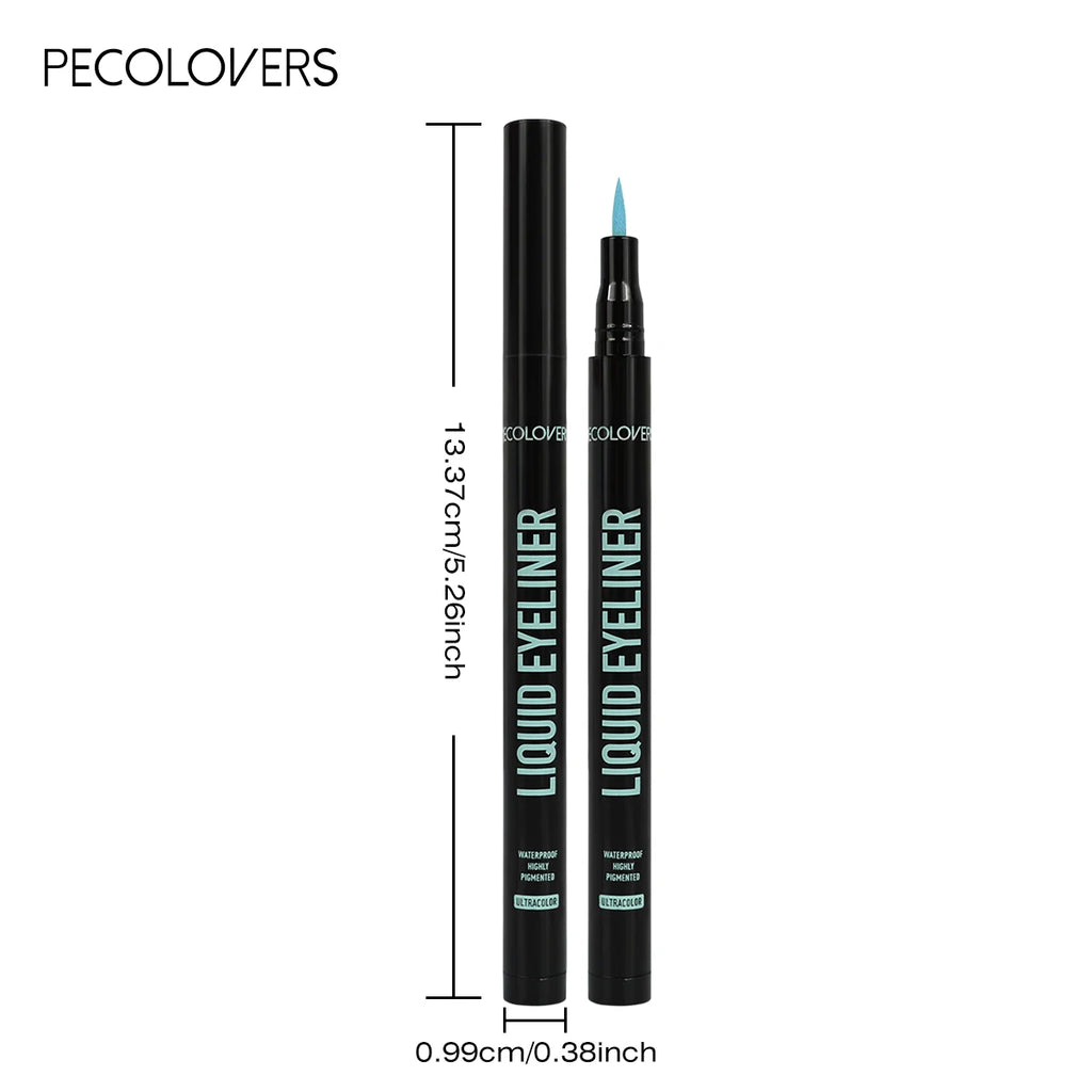 1PC Matte Waterproof Liquid Eyeliner - Green/Blue/Red/Purple, Quick Drying, Gentle Texture, Long-lasting, Fine Tip, Waterproof Zpaxo