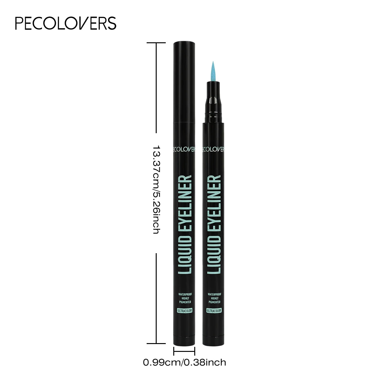 1PC Matte Waterproof Liquid Eyeliner - Green/Blue/Red/Purple, Quick Drying, Gentle Texture, Long-lasting, Fine Tip, Waterproof Zpaxo