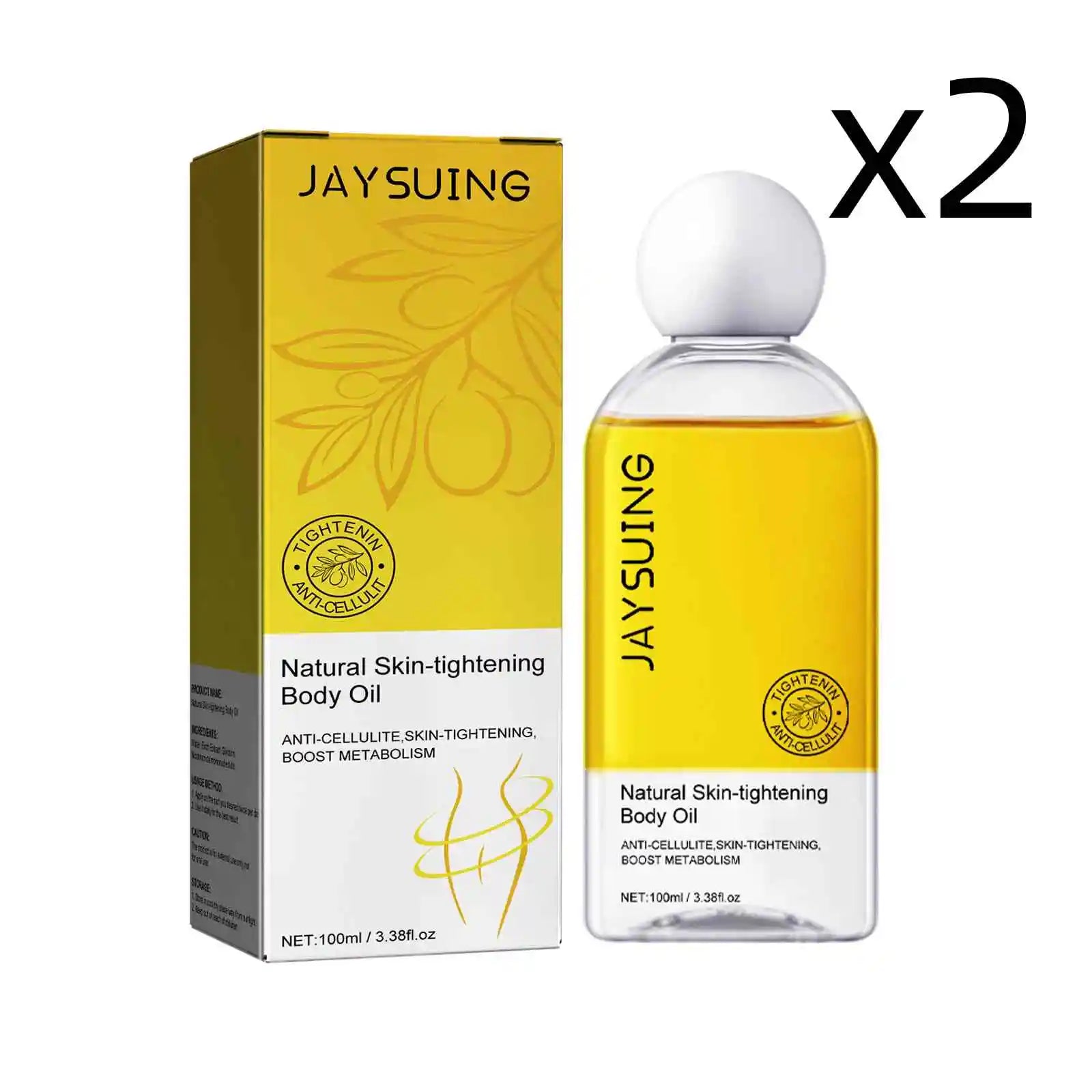 Jaysuing Anti-Cellulite Firming Body Oil Skin Tightening 100ml Firming Body Oil Zpaxo 2x100ml boxed 100ml