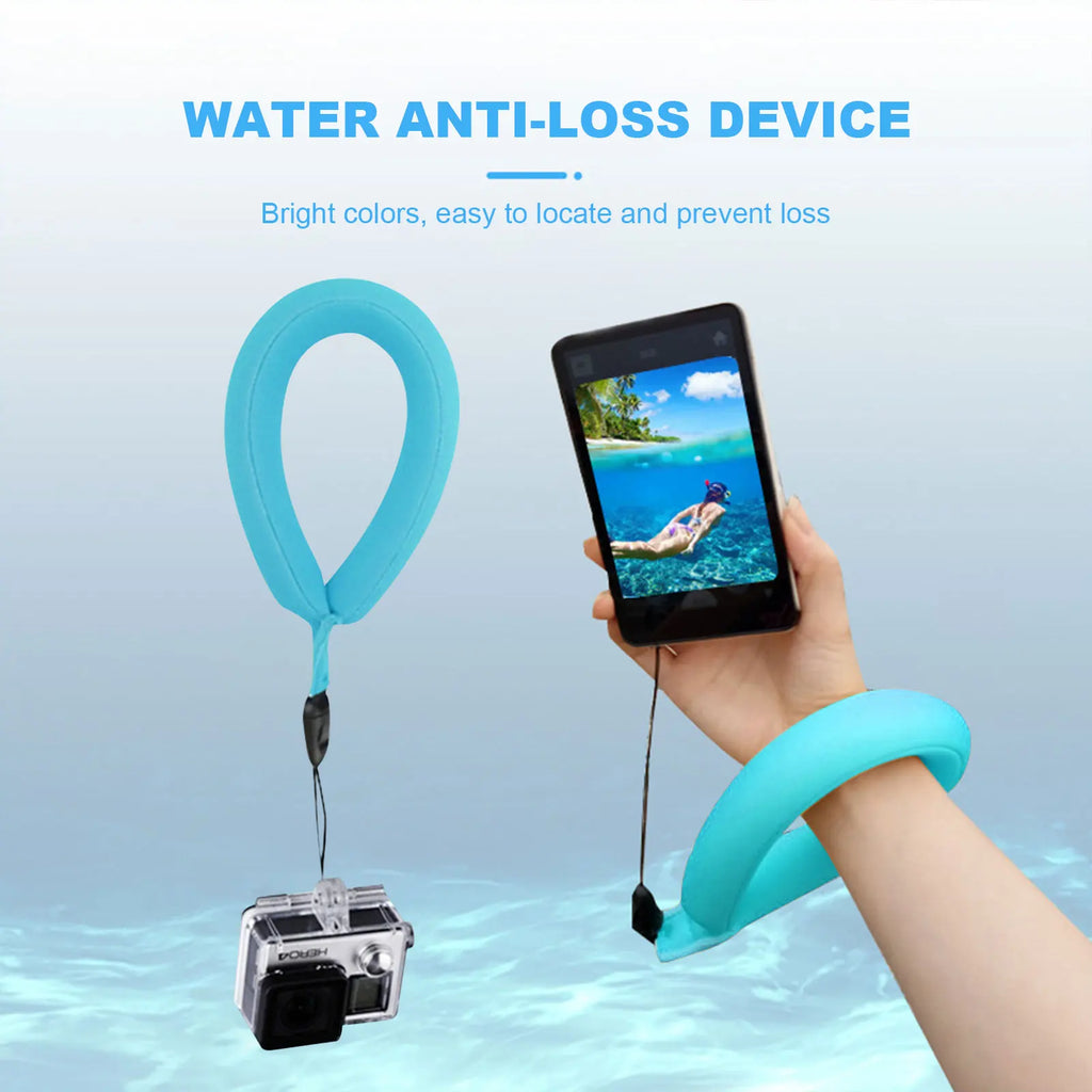 Ajustable Floating Strap Waterproof Camera Cell Phone Float Underwater Wrist Strap For GoPro Accessories Nikon Canon Fujifilm Zpaxo
