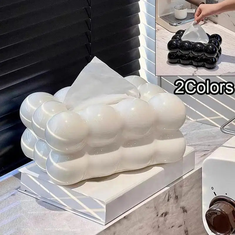Cotton Candy Drawer Light Luxury Home Living Room Creative 2024 New High-end Dining Table Tissue Box Plastic Zpaxo